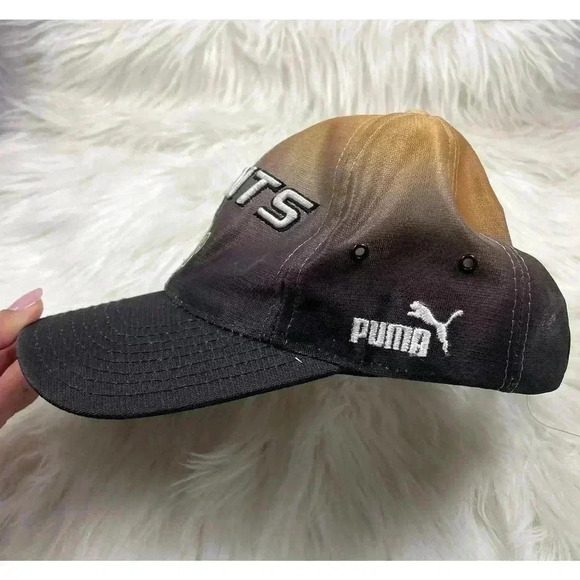 NFL New Orleans Saints ProLine Puma Authentic Ombre Adjustable Hat Cap Metallic - Picture 7 of 8